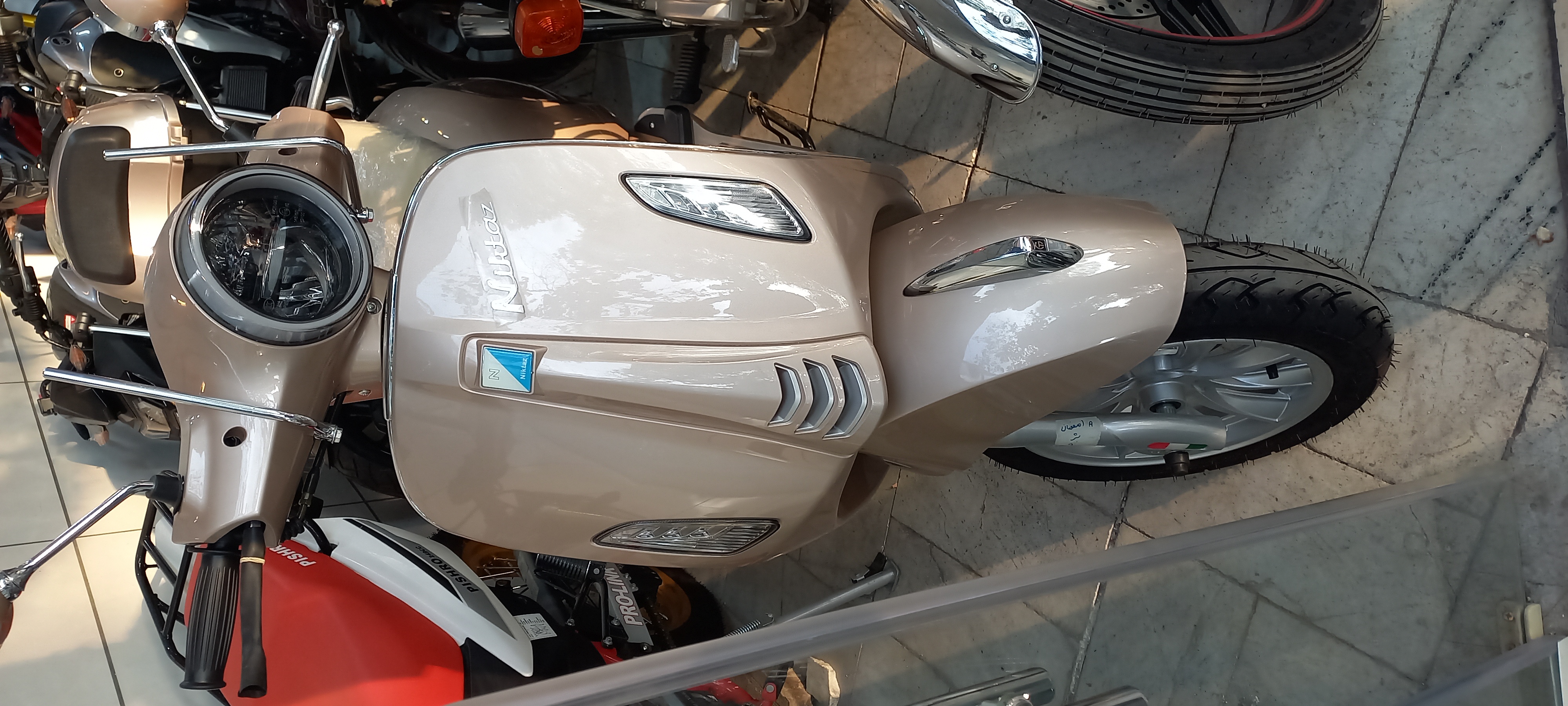 موتور سیکلت نیکتاز GT 160CC طرح وسپا اسکوتری 1405 ترمزABS